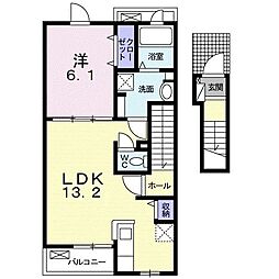 コンフォート アライブVI 1LDKの間取図画像