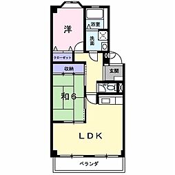 ルミエール山下 2LDKの間取図画像