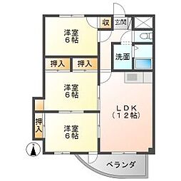 間取図画像 3LDK