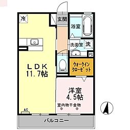 エスタシオ 1LDKの間取図画像