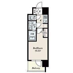 S-RESIDENCEJOTOSEVER 1Kの間取図画像