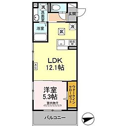 間取図画像 1LDK