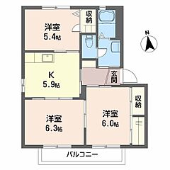 物件の間取り