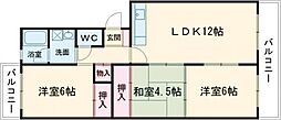 ディナスティ 3LDKの間取図画像