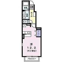 フロントフィールド1 ワンルームの間取図画像