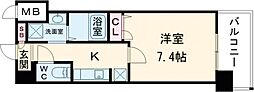 S-RESIDENCE国泰寺町一丁目 1507 15階1Kの間取り