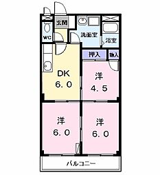 シャランフロイデ 3DKの間取図画像