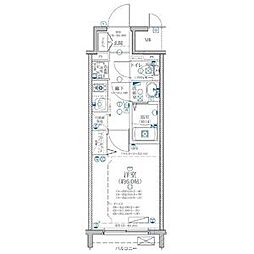 ディアレイシャス矢場町 1Kの間取図画像