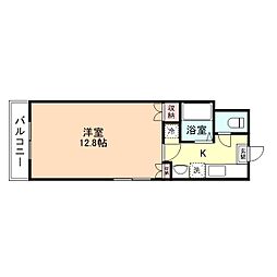 リベルテ千石町 1Kの間取図画像