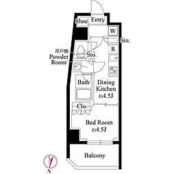 GRANPASEO清澄白河2 1DKの間取図画像