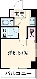 メゾンケイティーエス 1Kの間取図画像