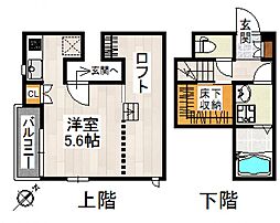 CB大宮ユニオン 1Kの間取図画像