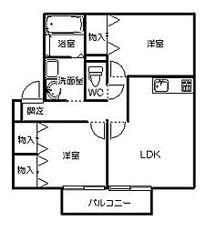 間取図画像 2LDK