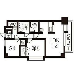 oceanview鹿野 1SLDKの間取図画像