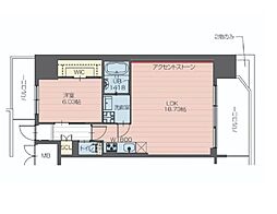 プレジオ新大阪EURO 4階1LDKの間取り