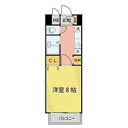 グランドパレス長町 1Kの間取図画像
