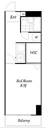 レジデンス106 1Kの間取図画像