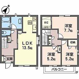 グランバリエB 3LDKの間取図画像