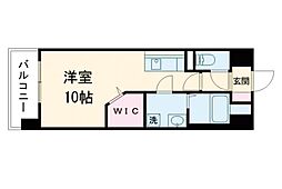 S-RESIDENCE熊本駅前 ワンルームの間取図画像