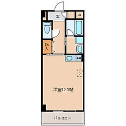スクエアMK2 ワンルームの間取図画像
