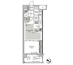 ParkCube西ヶ原STAGE 1LDKの間取図画像