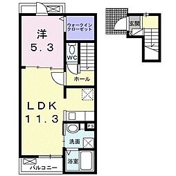 ミルト屋島 1LDKの間取図画像