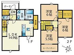 プランドール 3SLDKの間取図画像