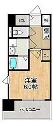 MODERNPALAZZO東本町 1Kの間取図画像