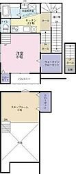 ハピネス川内 1SKの間取図画像