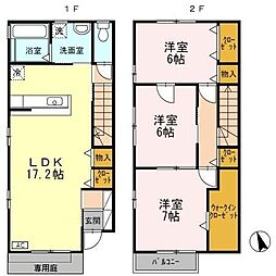 ルールフラーズ 3LDKの間取図画像