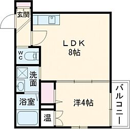 Faseciakanoa 1LDKの間取図画像