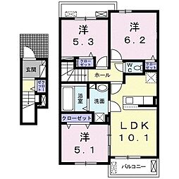 エル モンテ 3LDKの間取図画像