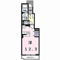マーベラスヴィラ ワンルームの間取図画像