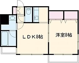 プロスペール 1LDKの間取図画像
