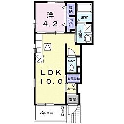 グランツ 1LDKの間取図画像