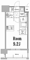 エンクレスト天神LARK ワンルームの間取図画像