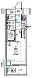 京王井の頭線 高井戸駅 徒歩10分の賃貸マンション 7階1Kの間取り