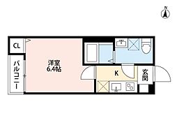 アーバンハウス岩槻 1Kの間取図画像