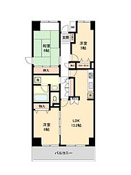 プロスペクト浦和常盤 3LDKの間取図画像