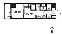 GRANPASEO清澄白河2 1DKの間取図画像