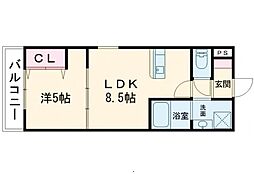 Arles(アルル) 1LDKの間取図画像