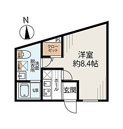 ネオステージ舟渡 1Kの間取図画像