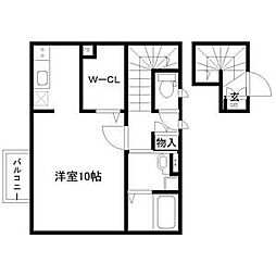 クラス新町 ワンルームの間取図画像