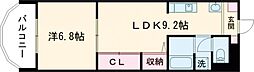 熊本市電A系統 国府駅 徒歩5分の賃貸マンション 9階1LDKの間取り