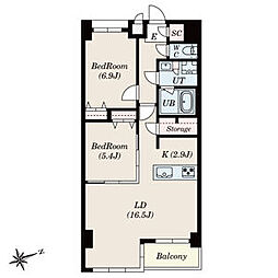 間取図画像 2LDK