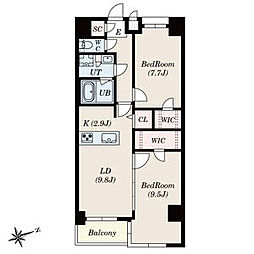 間取図画像 2LDK