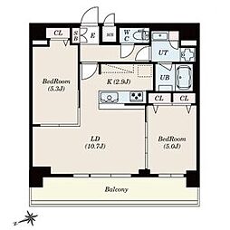 間取図画像 2LDK