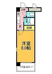 Lily-beさくら 1Kの間取図画像
