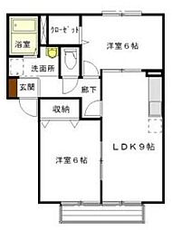 エバーライフ・ワン 2LDKの間取図画像