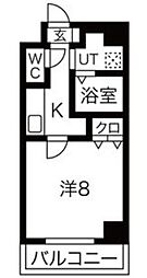 EsTRUTHPlusNORTH-NAGOYA 1Kの間取図画像